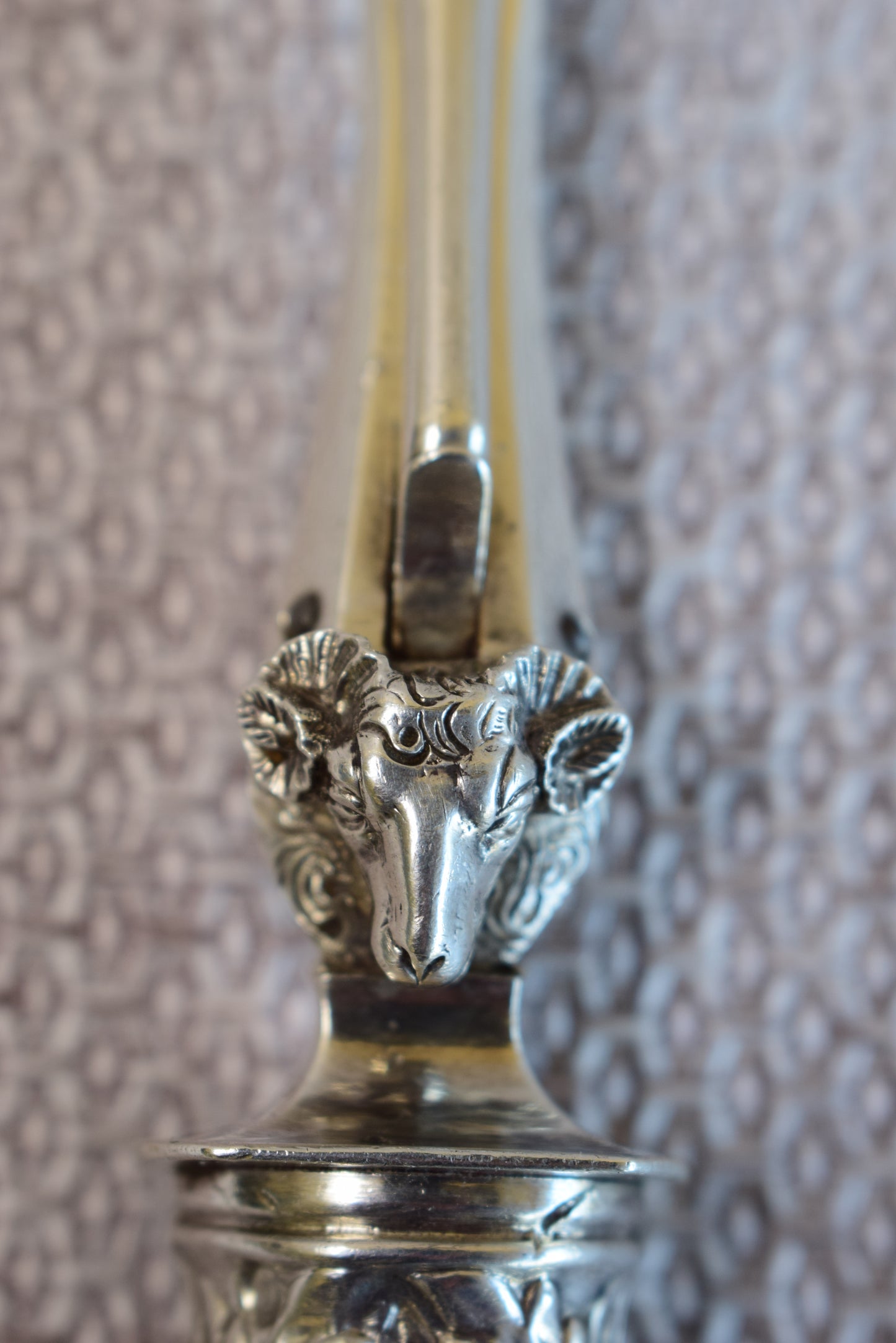 RARE 2pc Silver Carving Set by GILLOT