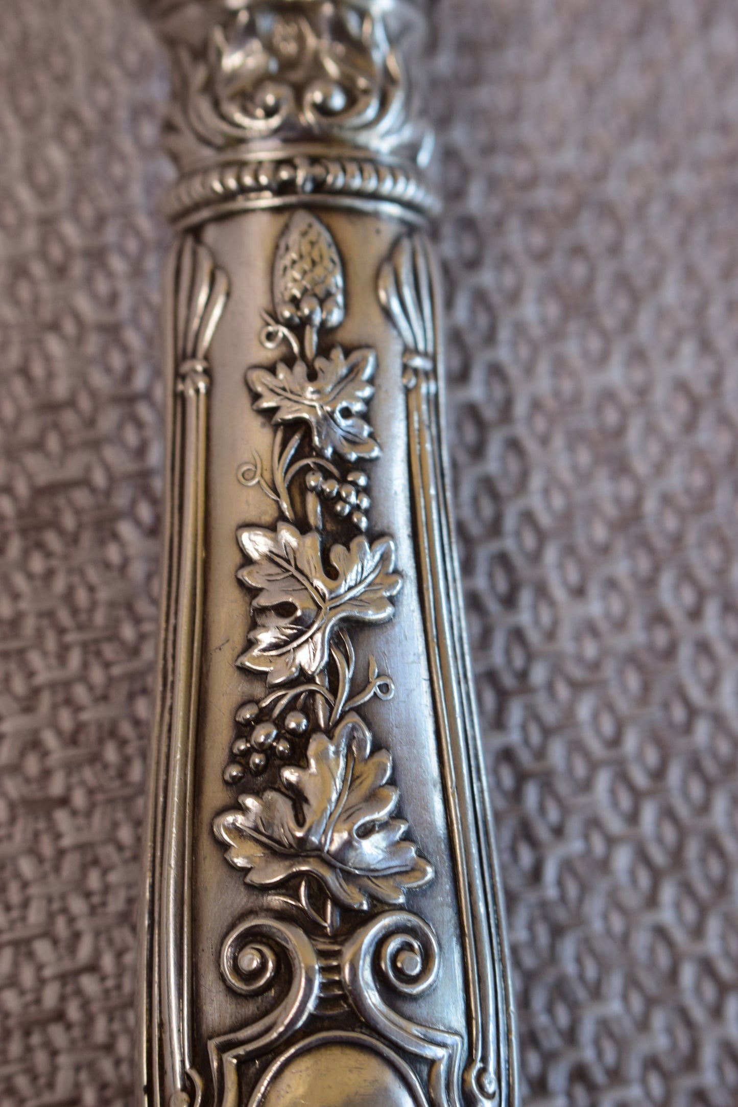RARE 2pc Silver Carving Set by GILLOT