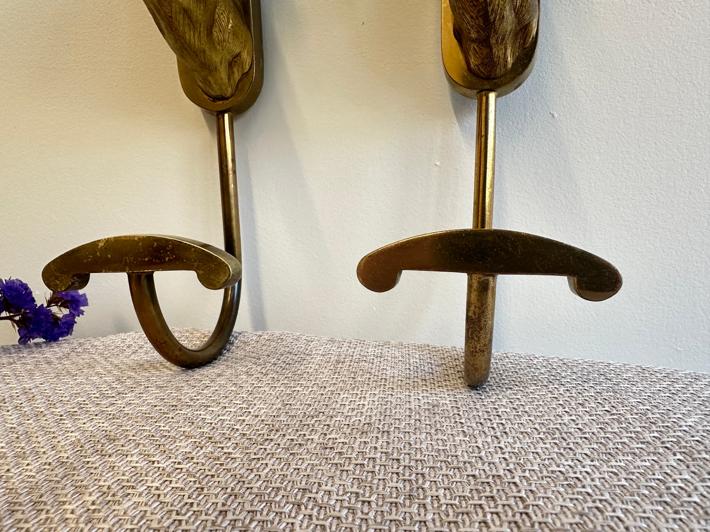 RARE Stag Bronze Wall Coat Hook