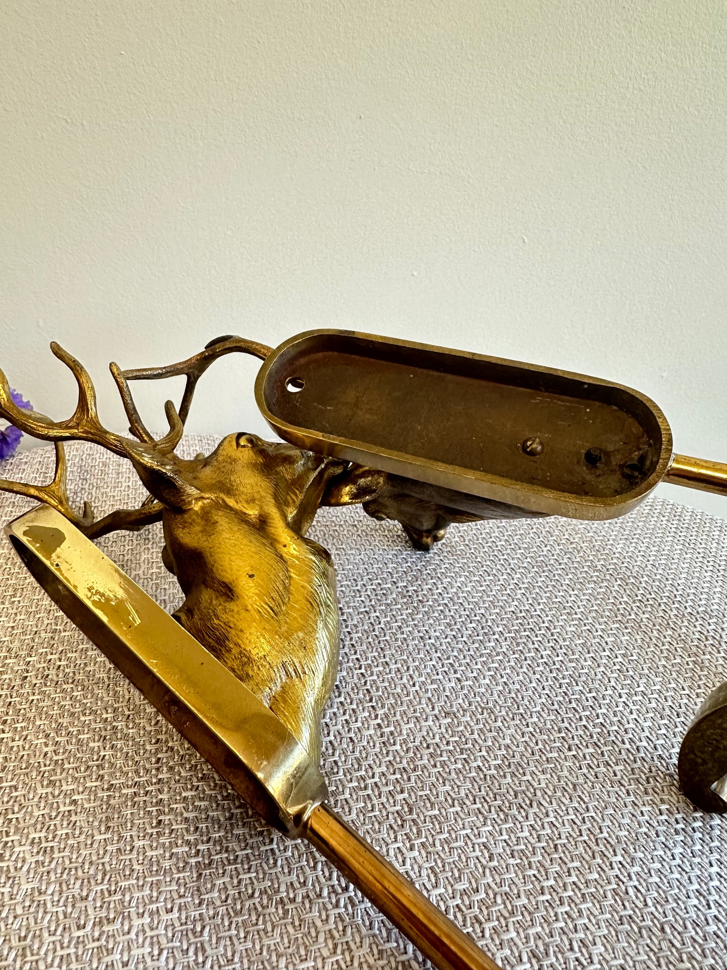 RARE Stag Bronze Wall Coat Hook
