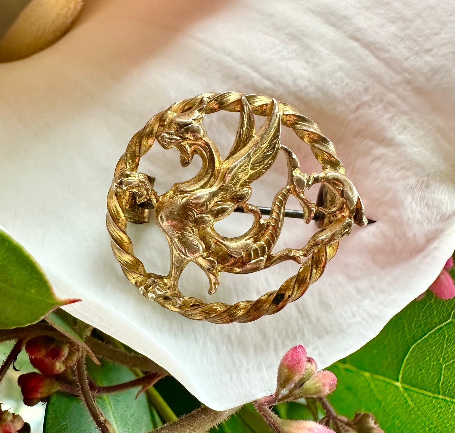 RARE Griffin Brooch