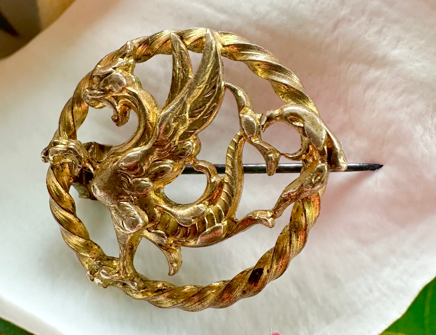 RARE Griffin Brooch