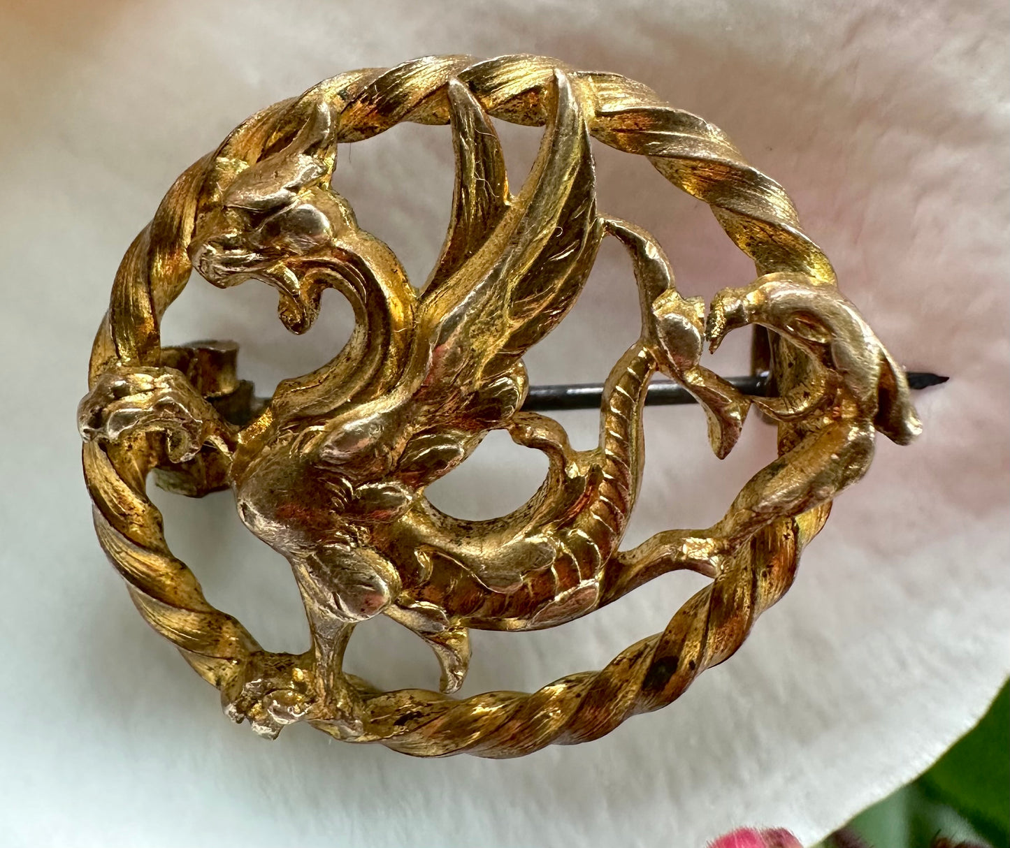 RARE Griffin Brooch