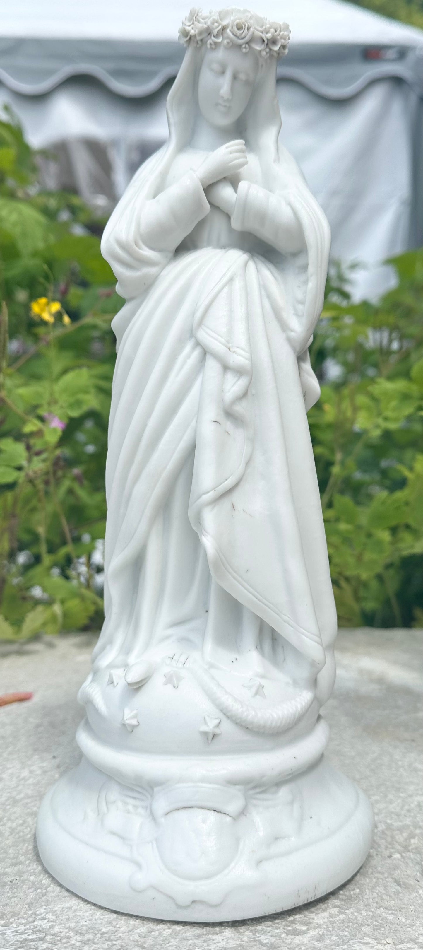 Bisque Porcelain Mary Statue
