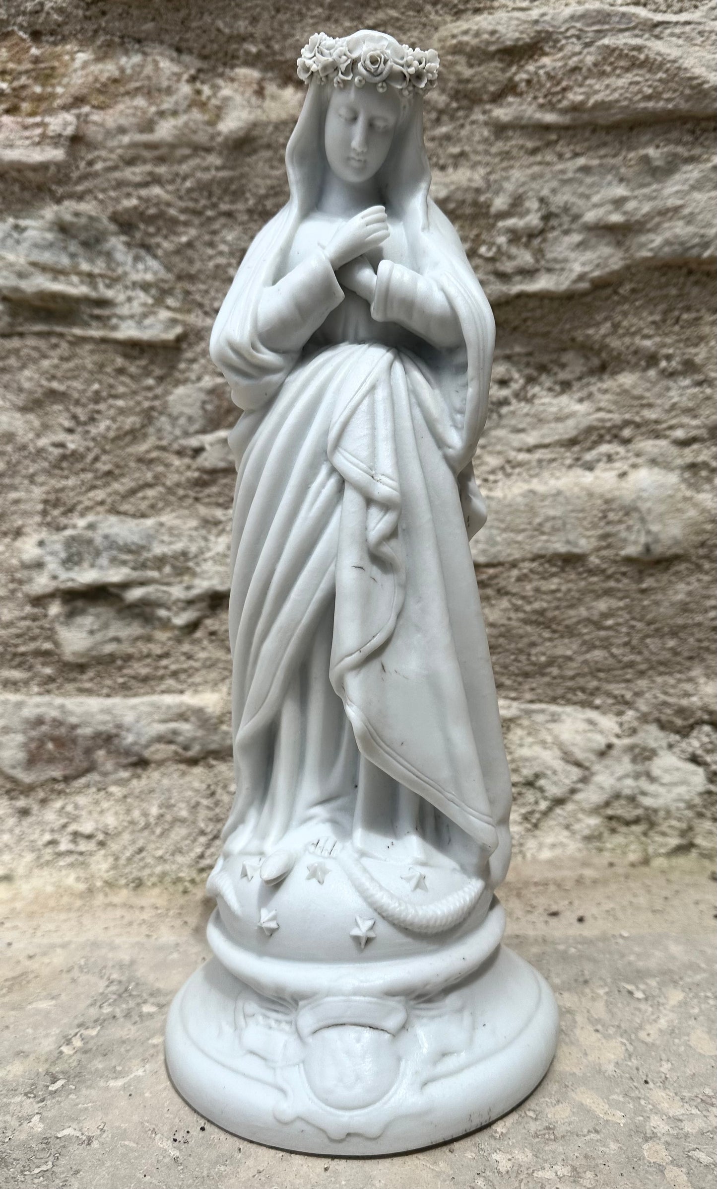 Bisque Porcelain Mary Statue