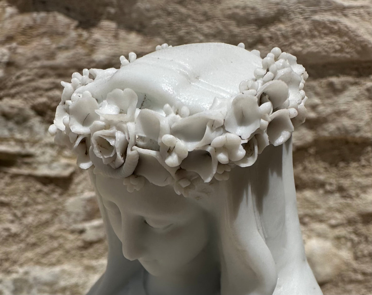Bisque Porcelain Mary Statue
