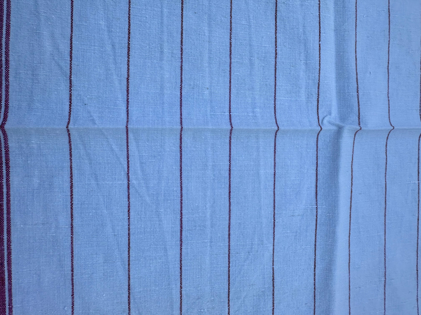 Linen Tea Towel w Red Stripes