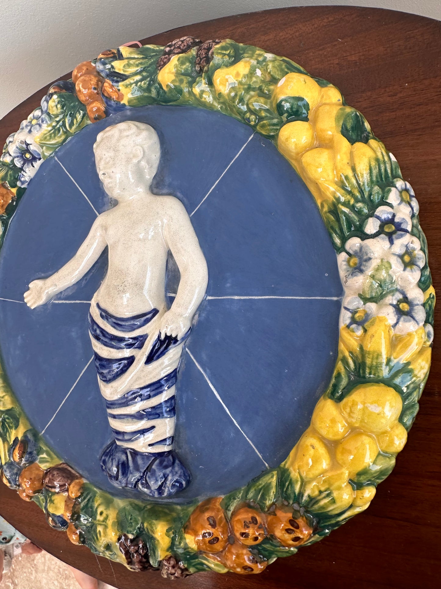 Plaque en majolique Luca Della Robbia