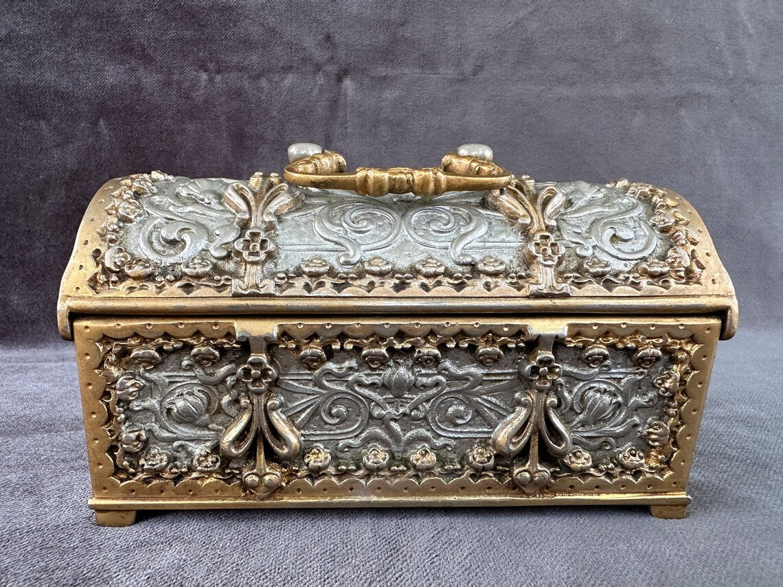French Antique Art nouveau Jewelry box