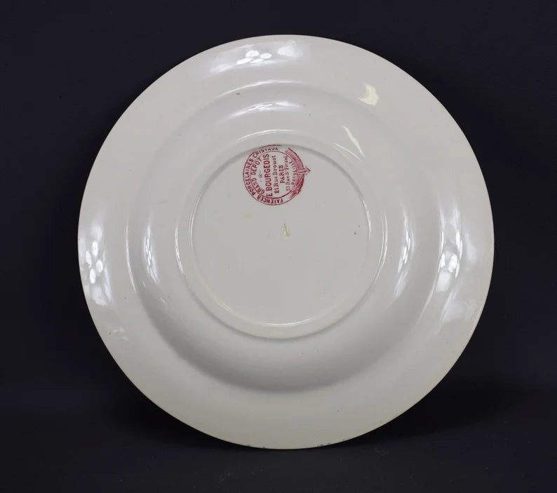 E Bourgeois Paris Soup Plate