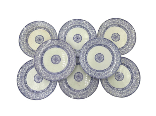 Bates Elliot & Co Ensemble grec de 8 assiettes plates