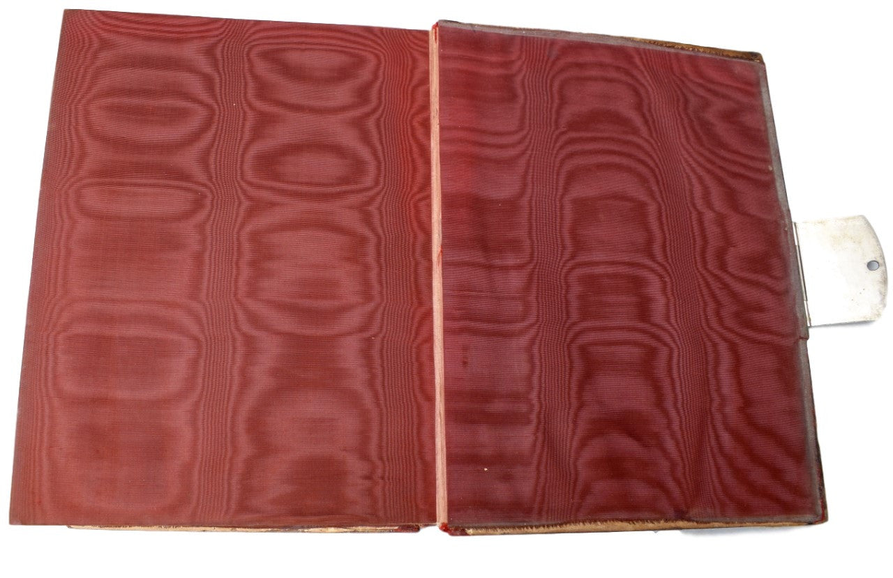 French Antique Black Forest Hand Carved Cover Photograph Album - Charmantiques