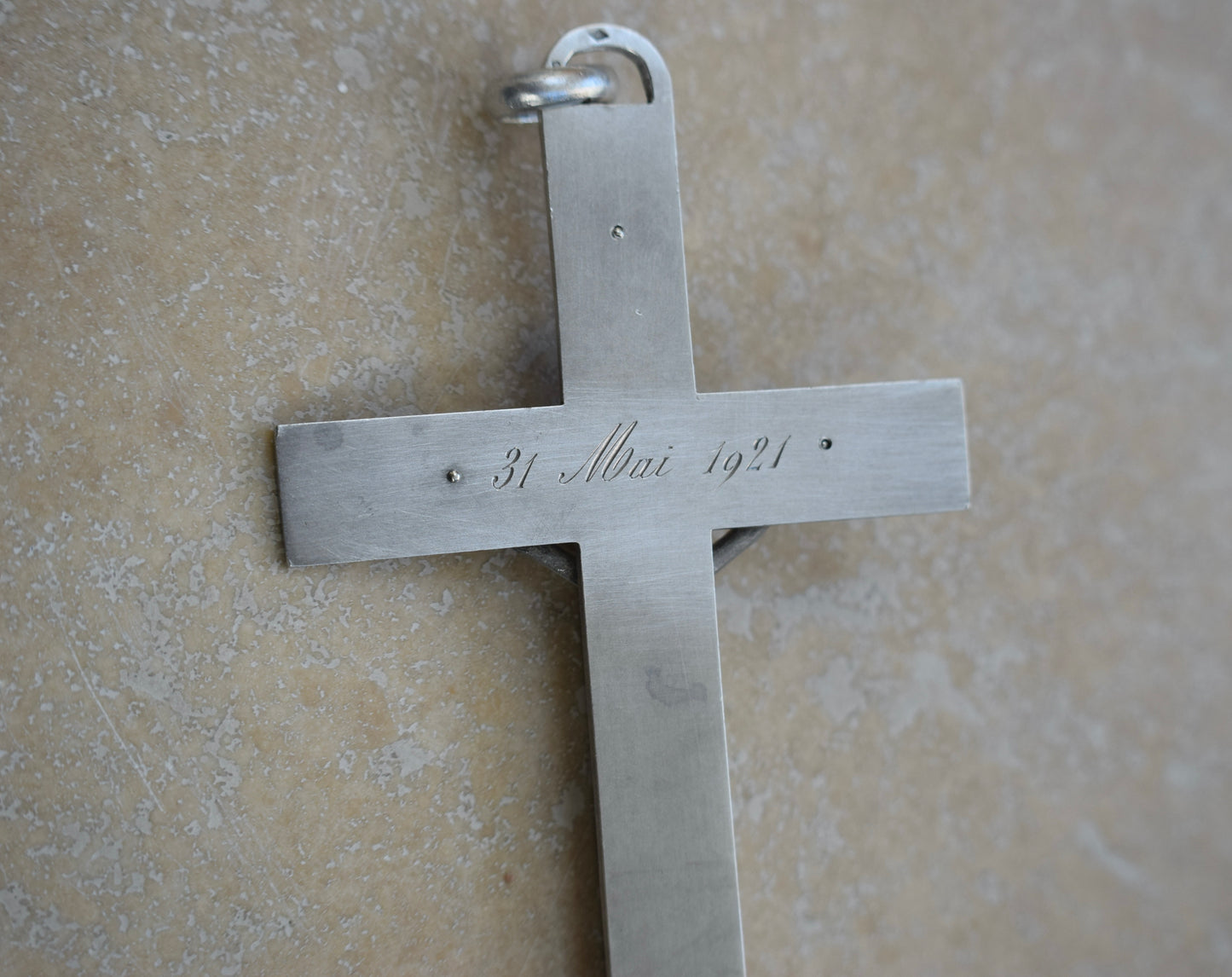 Grand Crucifix En Argent