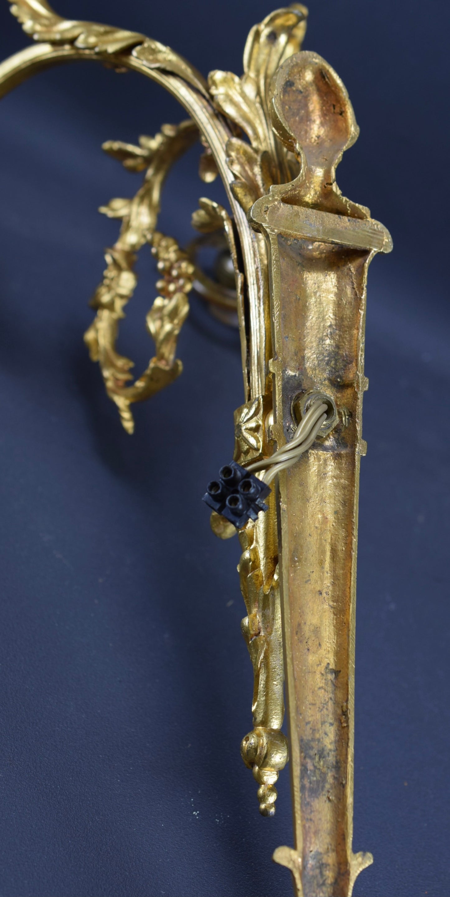 Large Twin Bronze Wall Sconce