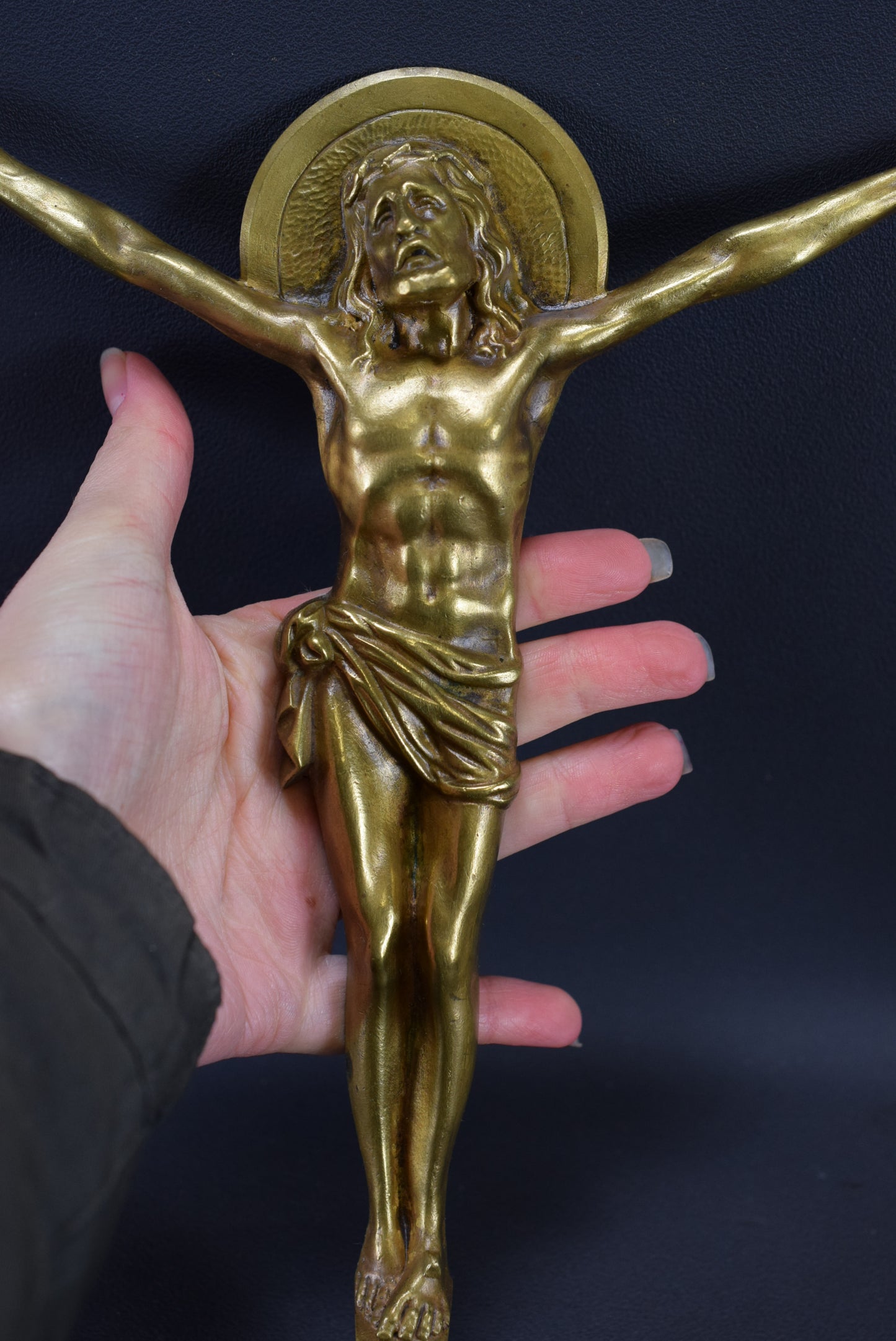 Corpus Jésus En Bronze Art Déco