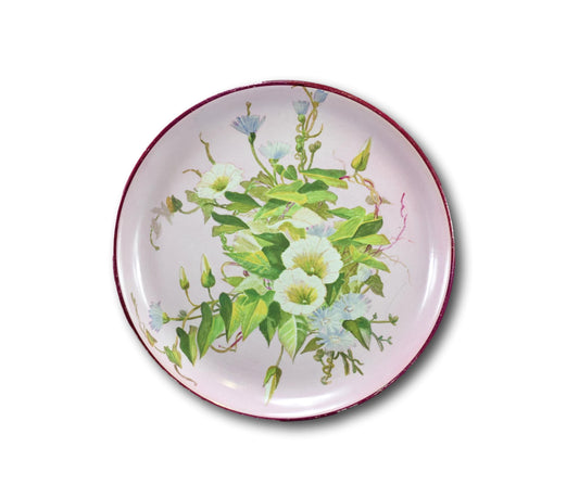 Creil & Montereau Hand Painted Bindweed Wall Plate Serving Dish