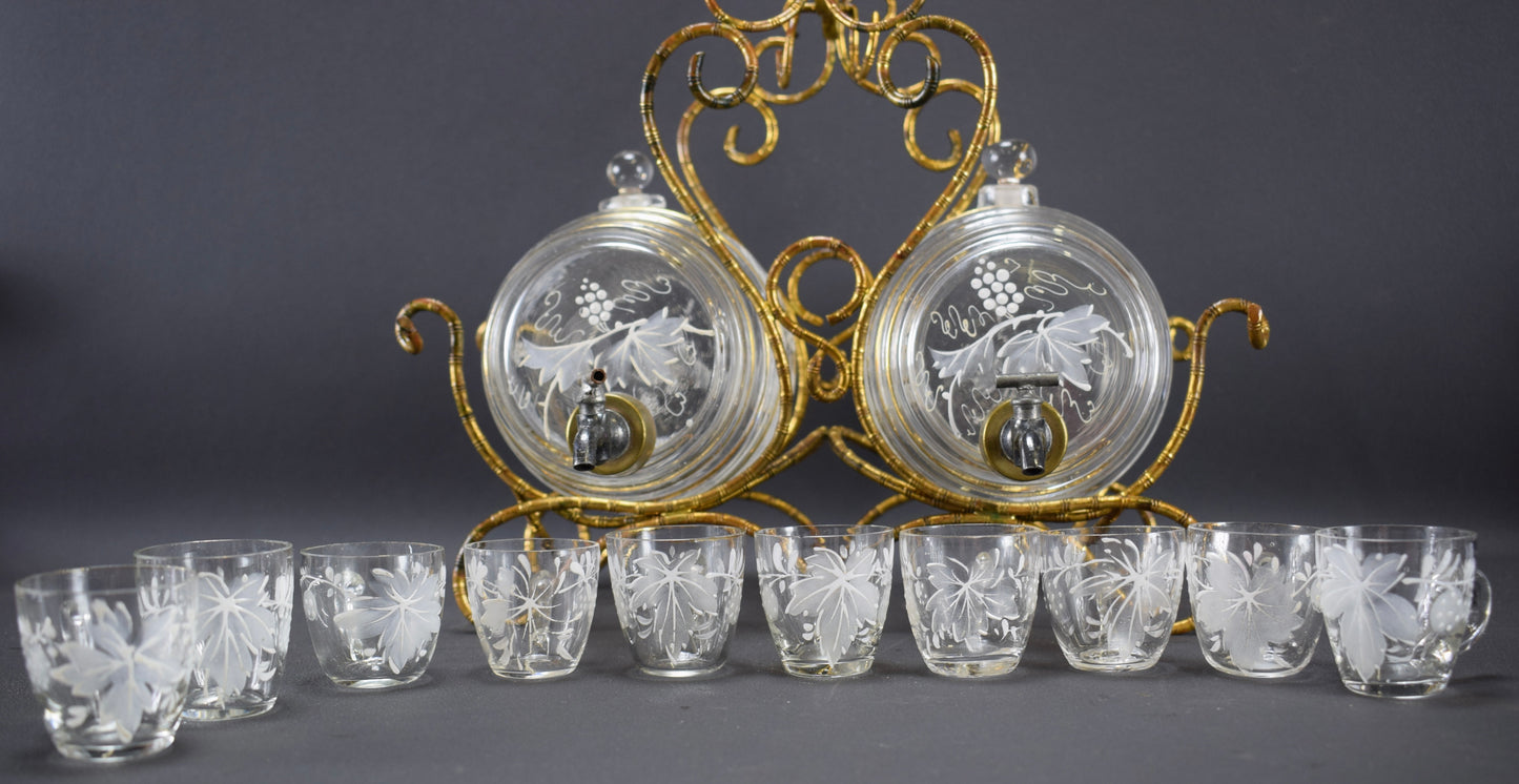 Ensemble de carafe en baril