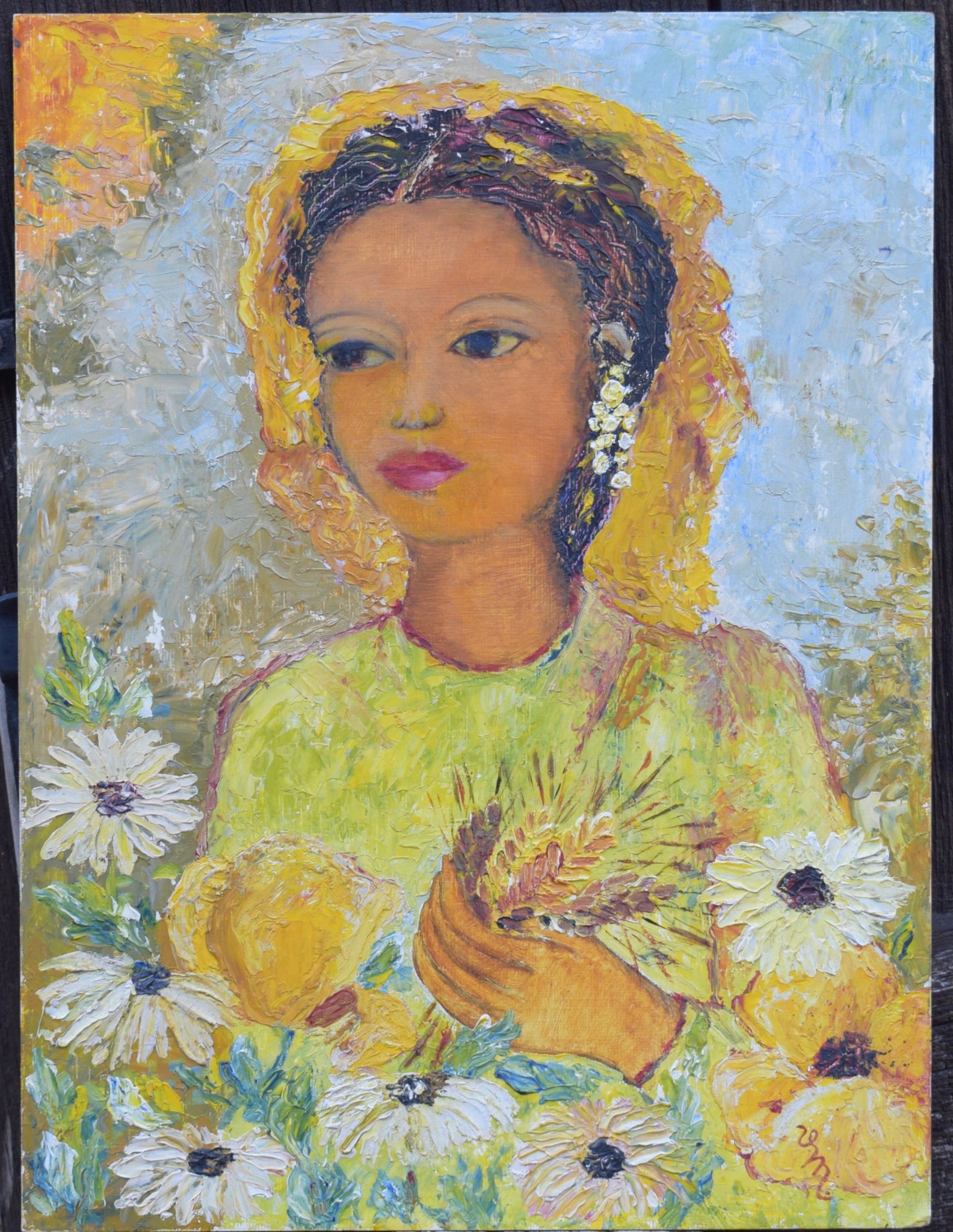 Yellow Woman Painting