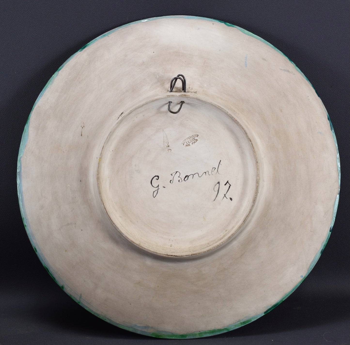 Assiette murale Judaica Longchamp