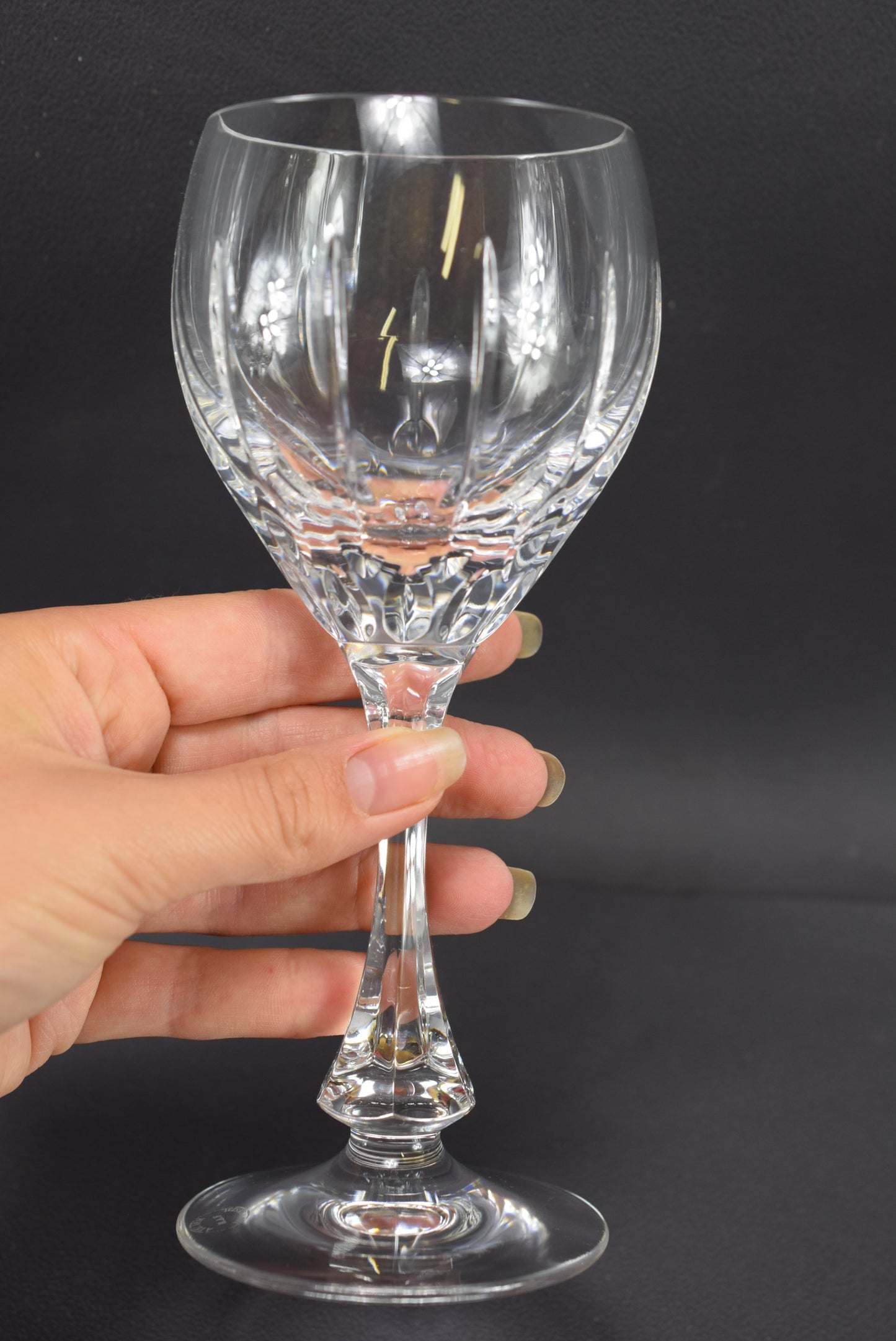 Verres à vin en cristal de Baccarat