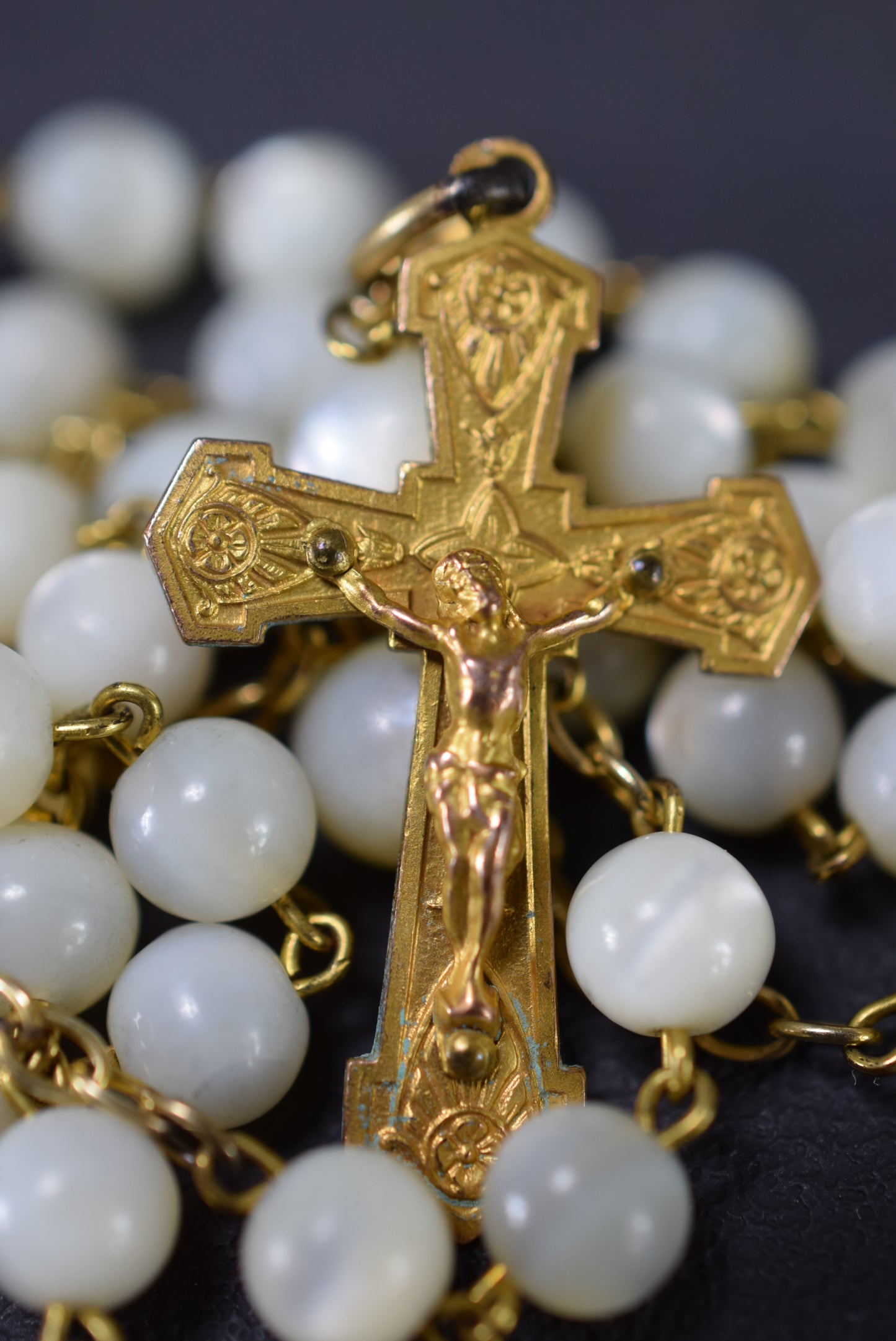 Mother of Pearl Rosary France