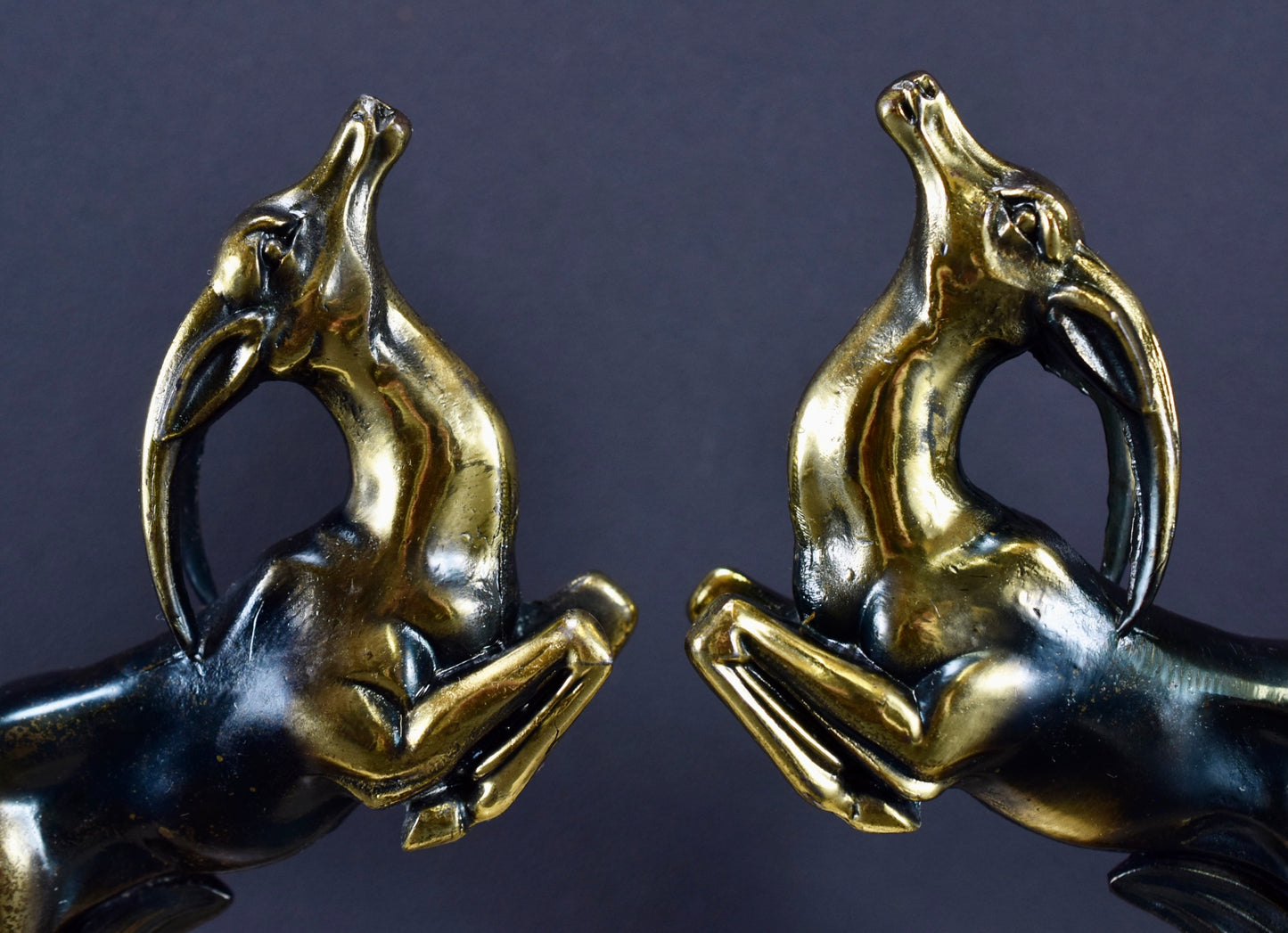 Art Deco Antelope Bookends