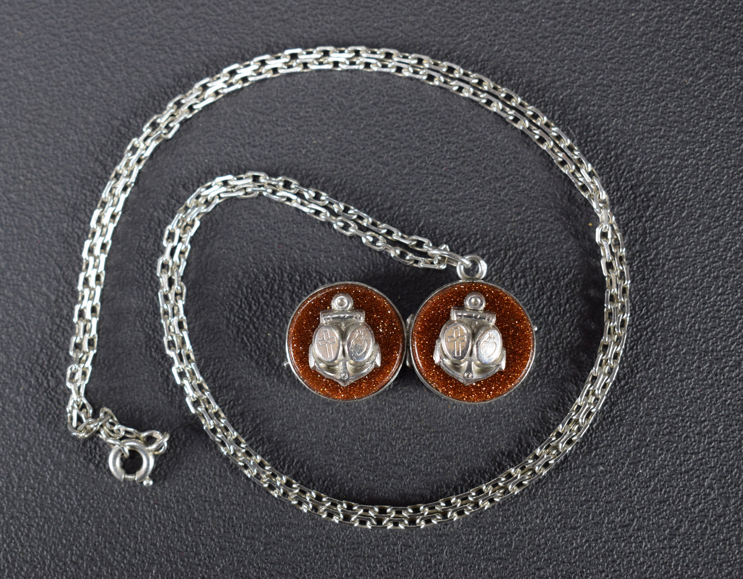 Sunstone Anchor Necklace