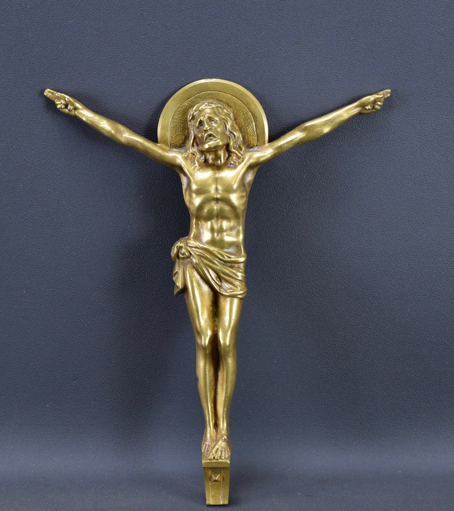Art Deco Bronze Jesus Christ Corpus by Gillen