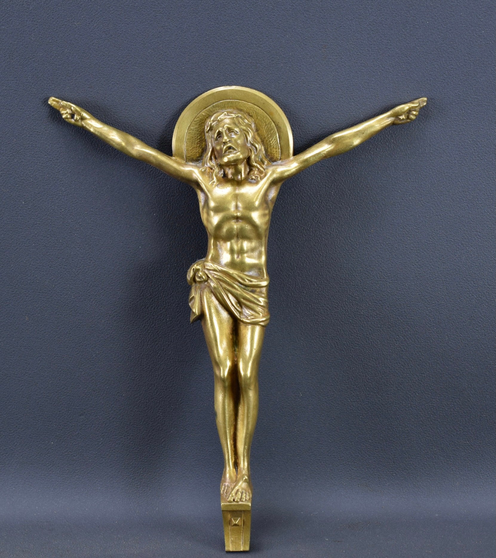 Art Deco Bronze Jesus Christ Corpus by Gillen