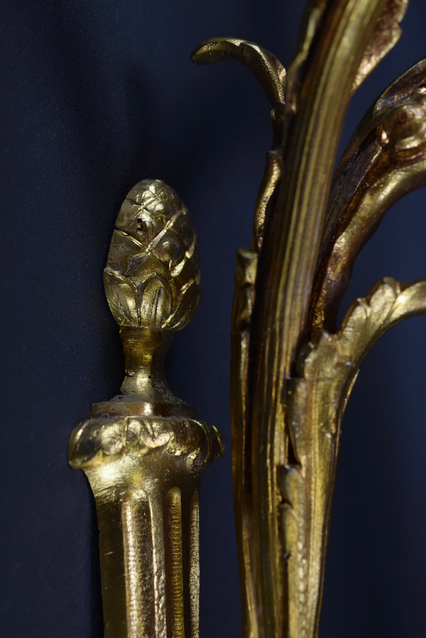 Large Twin Bronze Wall Sconce
