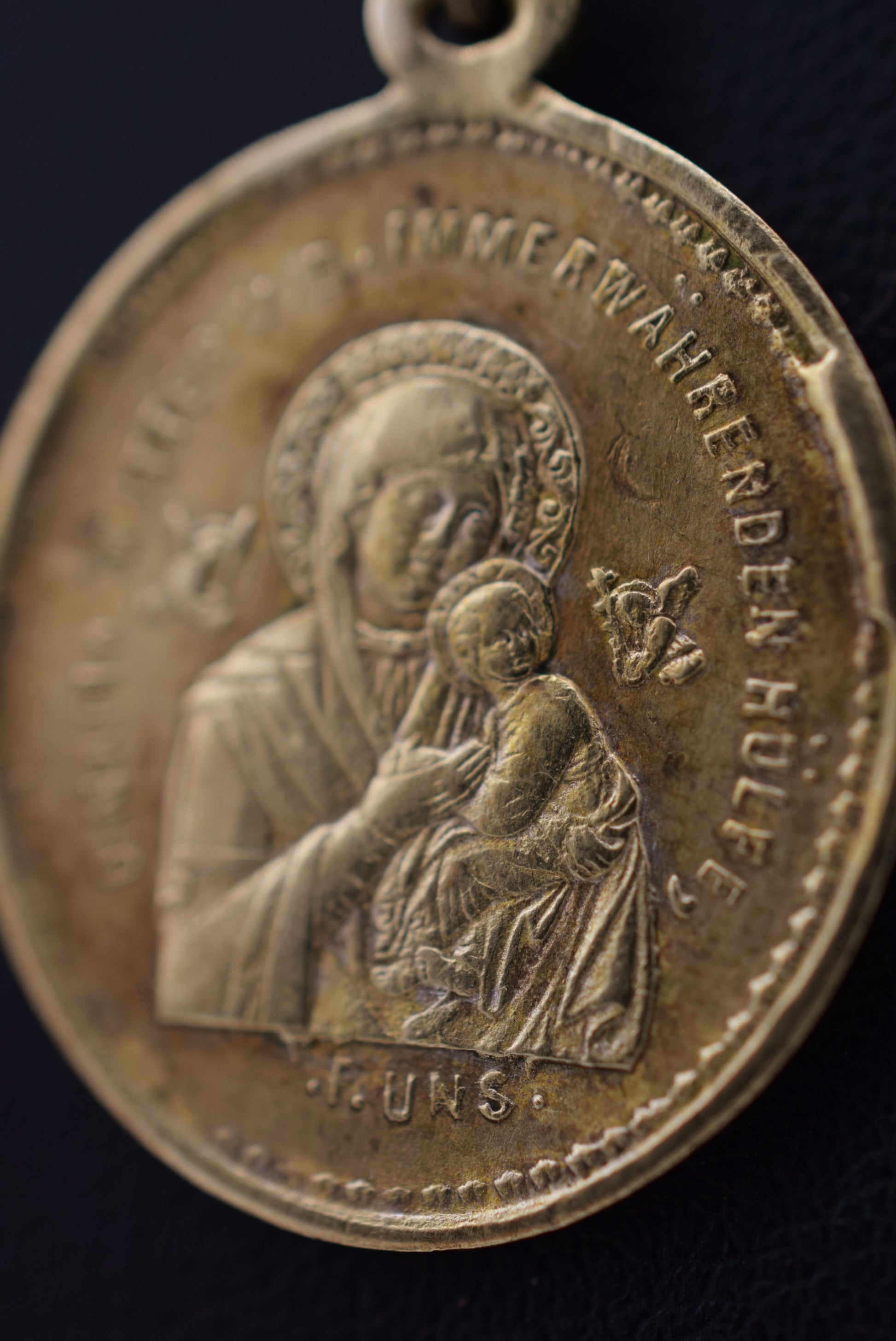 Saint Alphonse Marie de Liguori Medal and Our Lady Of Help Pendant