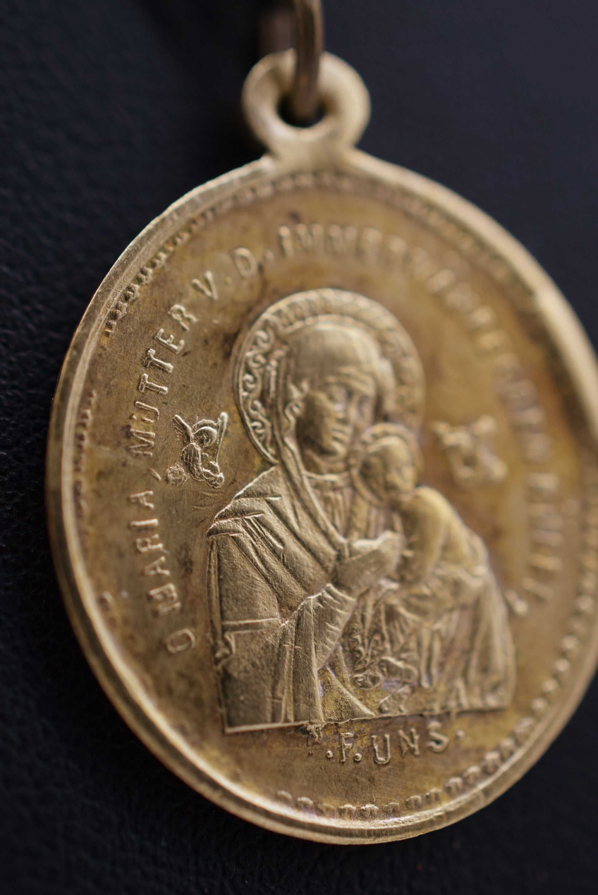 Saint Alphonse Marie de Liguori Medal and Our Lady Of Help Pendant
