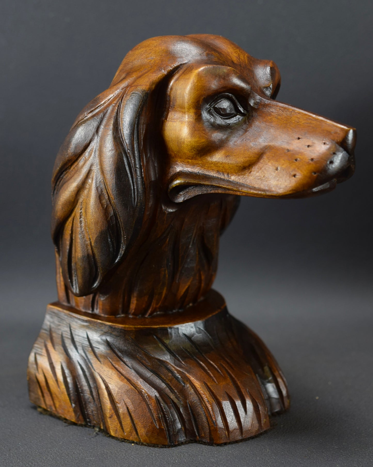 Wood Dog Bookends