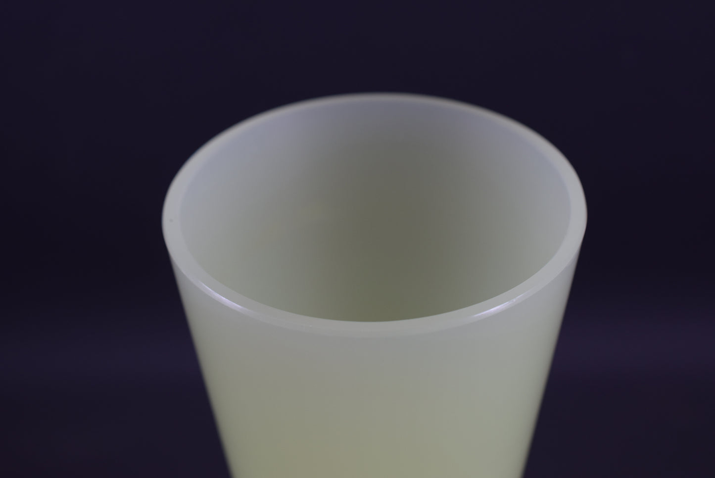 Yellow Vaseline Opaline Vase