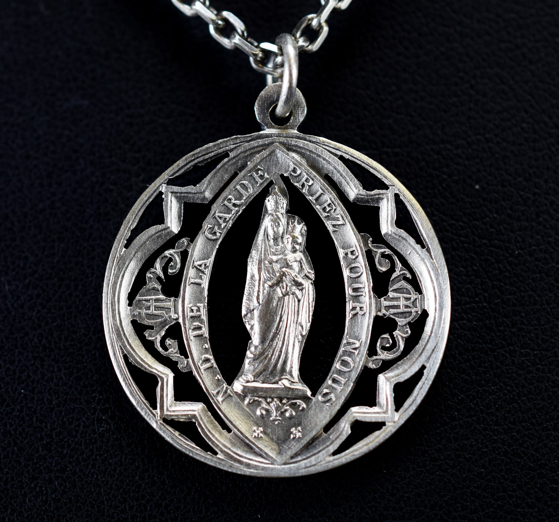 Our Lady of the Guard Openwork Medal Locket Charm