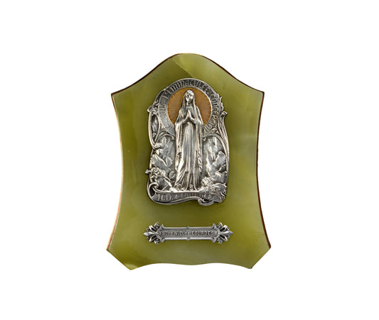 Lourdes Souvenir Plaque - Charmantiques