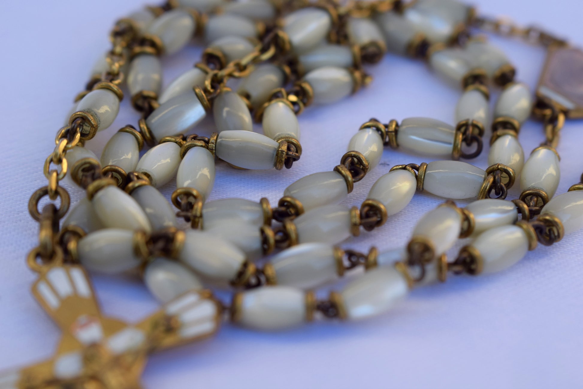 Vintage MOP Rosary - Charmantiques