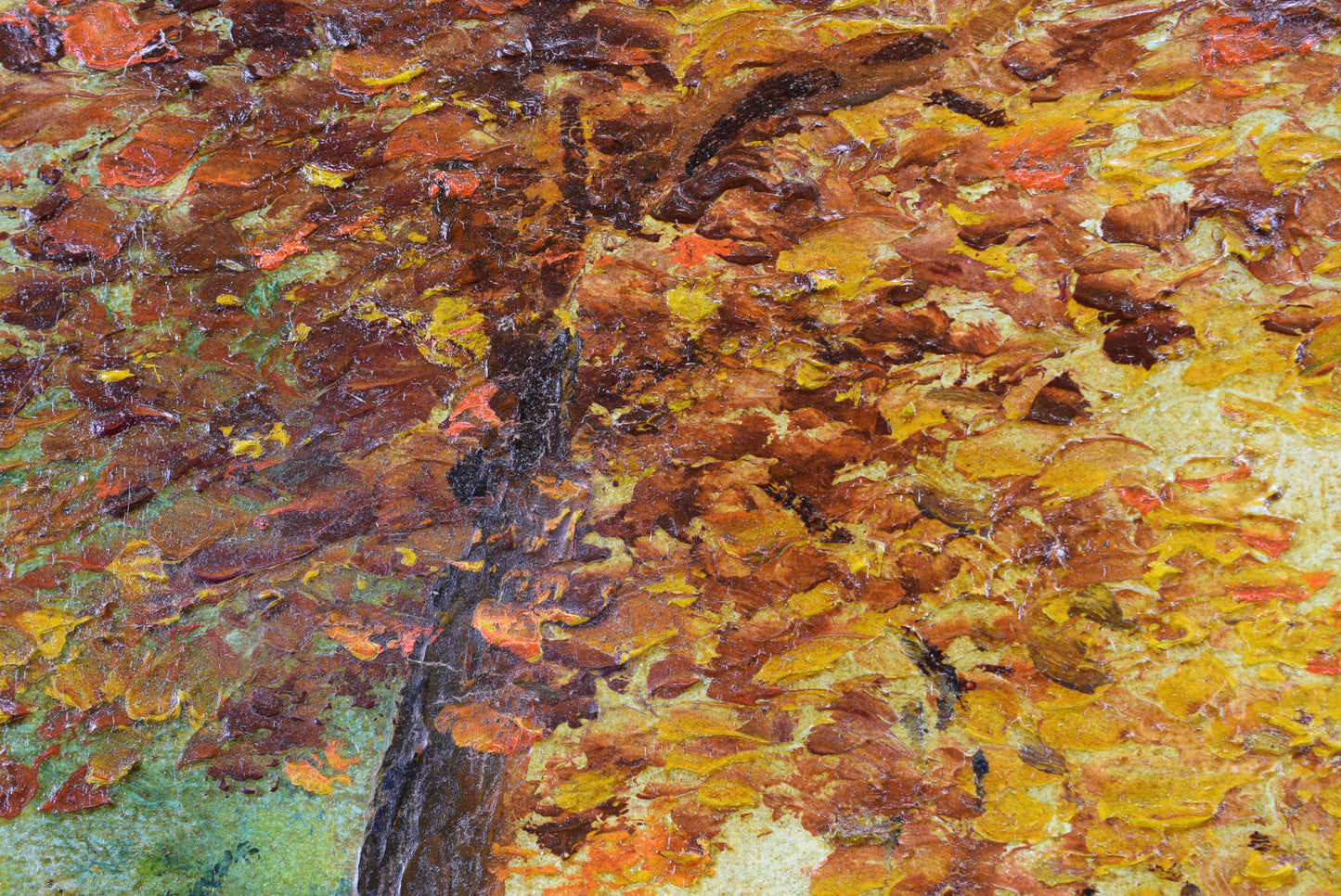 Peinture à l'huile d'automne