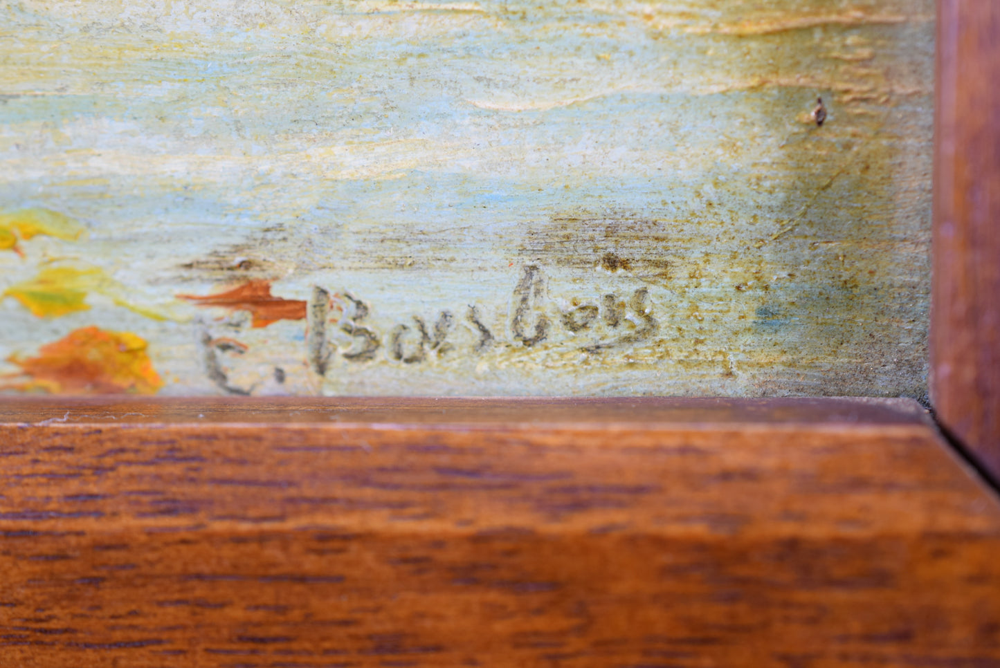 Peinture à l'huile d'automne