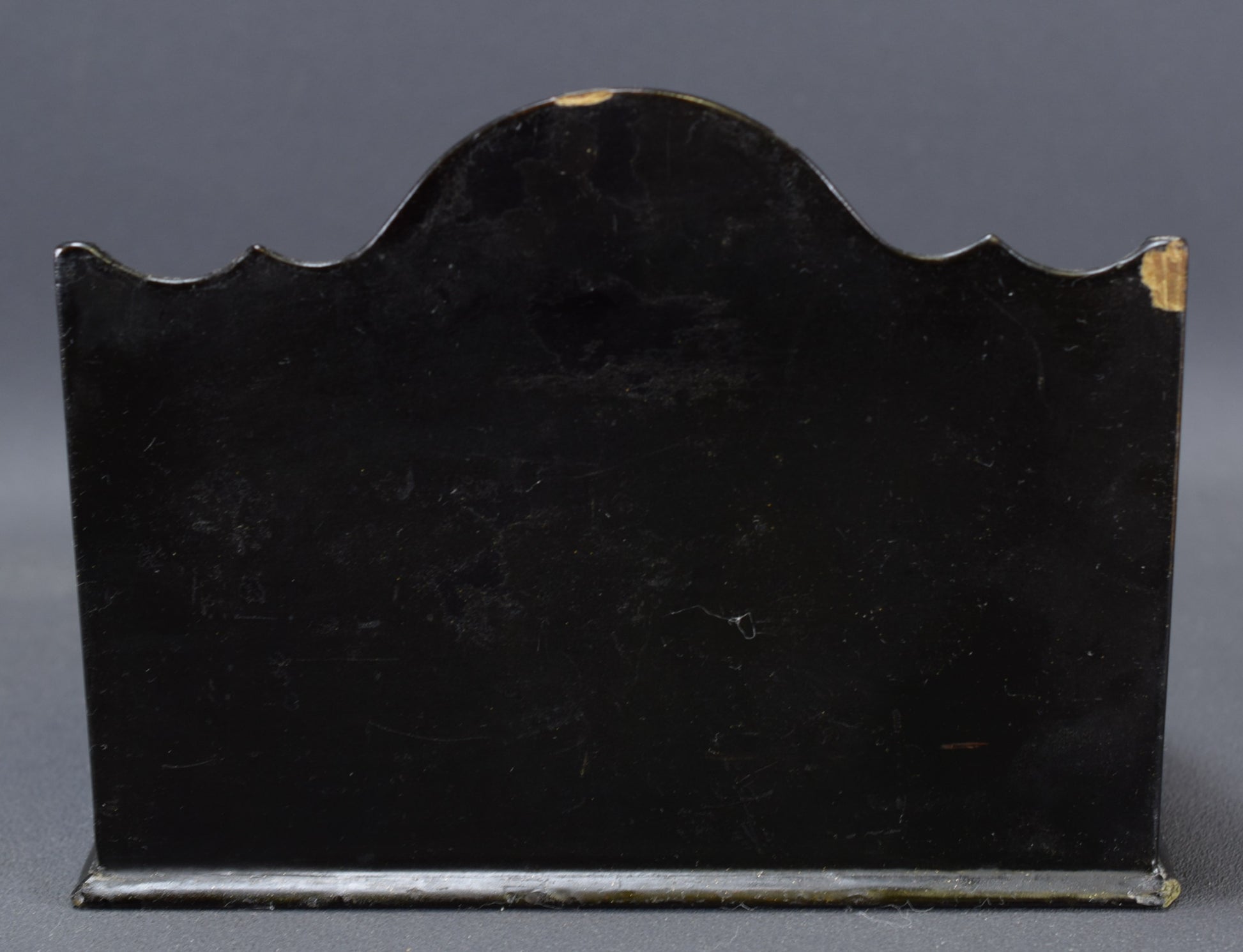 Victorian Paper Mache Desk Letter Rack Holder Caddy Holder