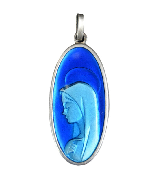 1970's Blue Silver Medal - Charmantiques