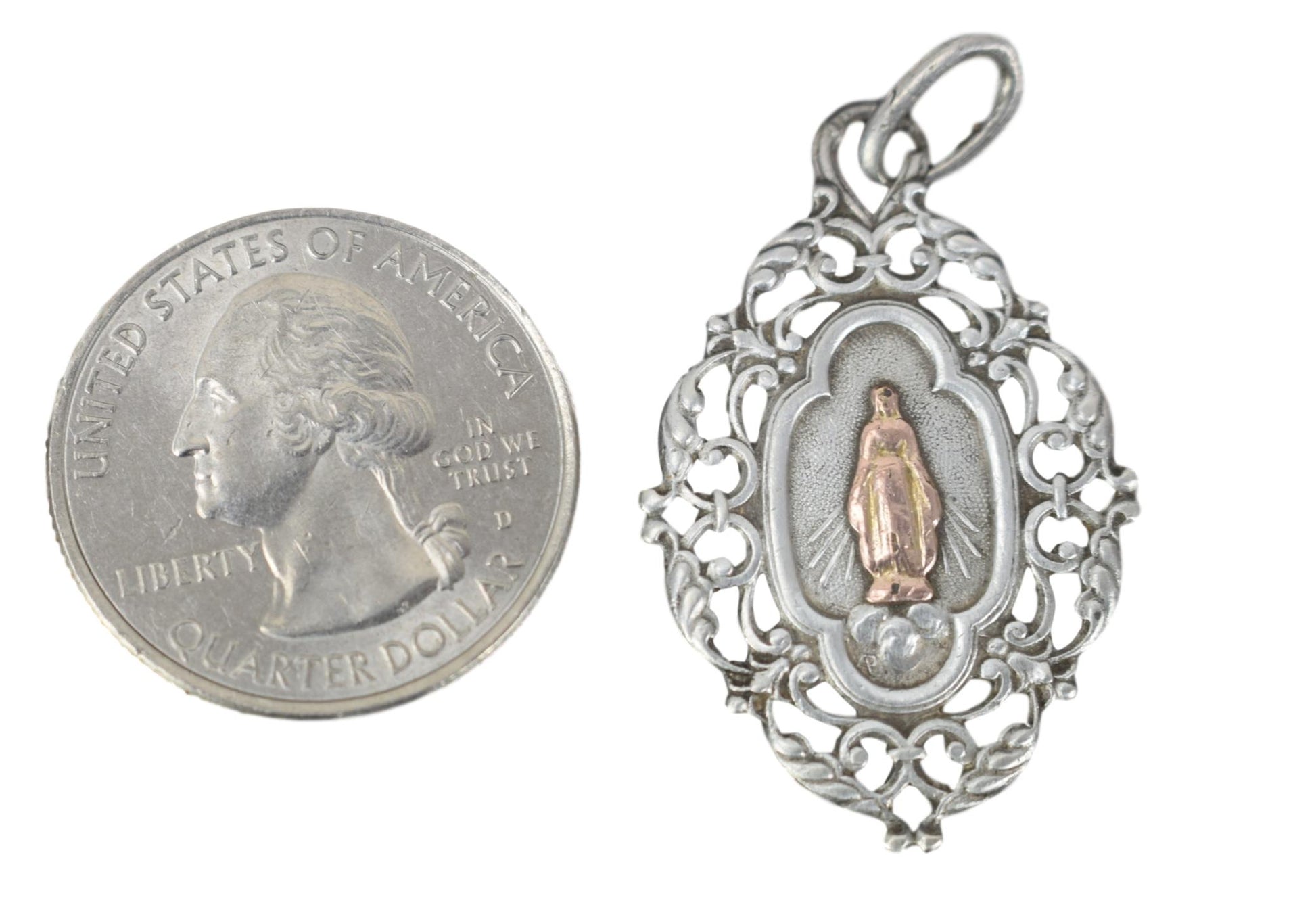 1920 Baptism Medal - Charmantiques