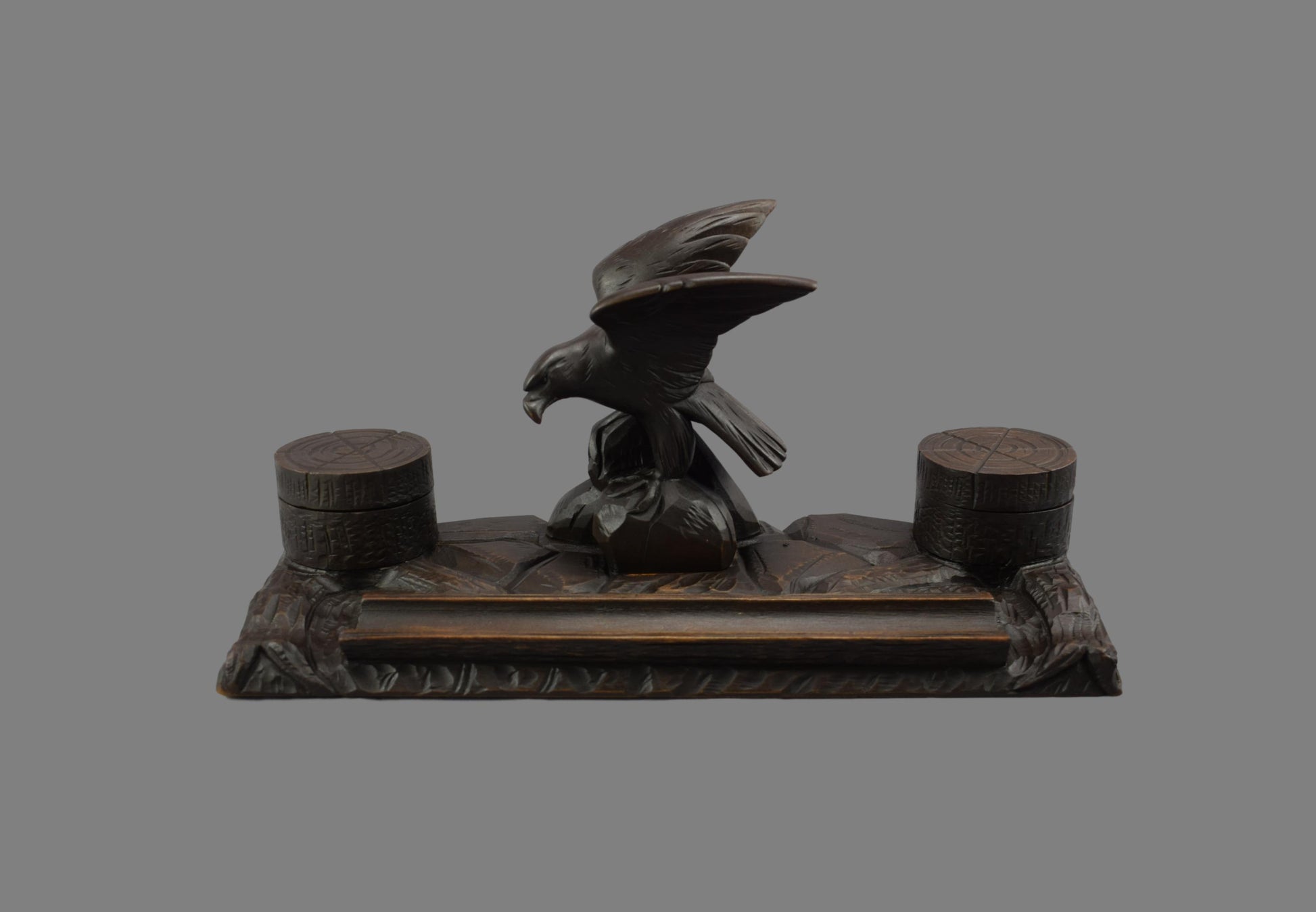 Black Forest Eagle Inkwell - Charmantiques