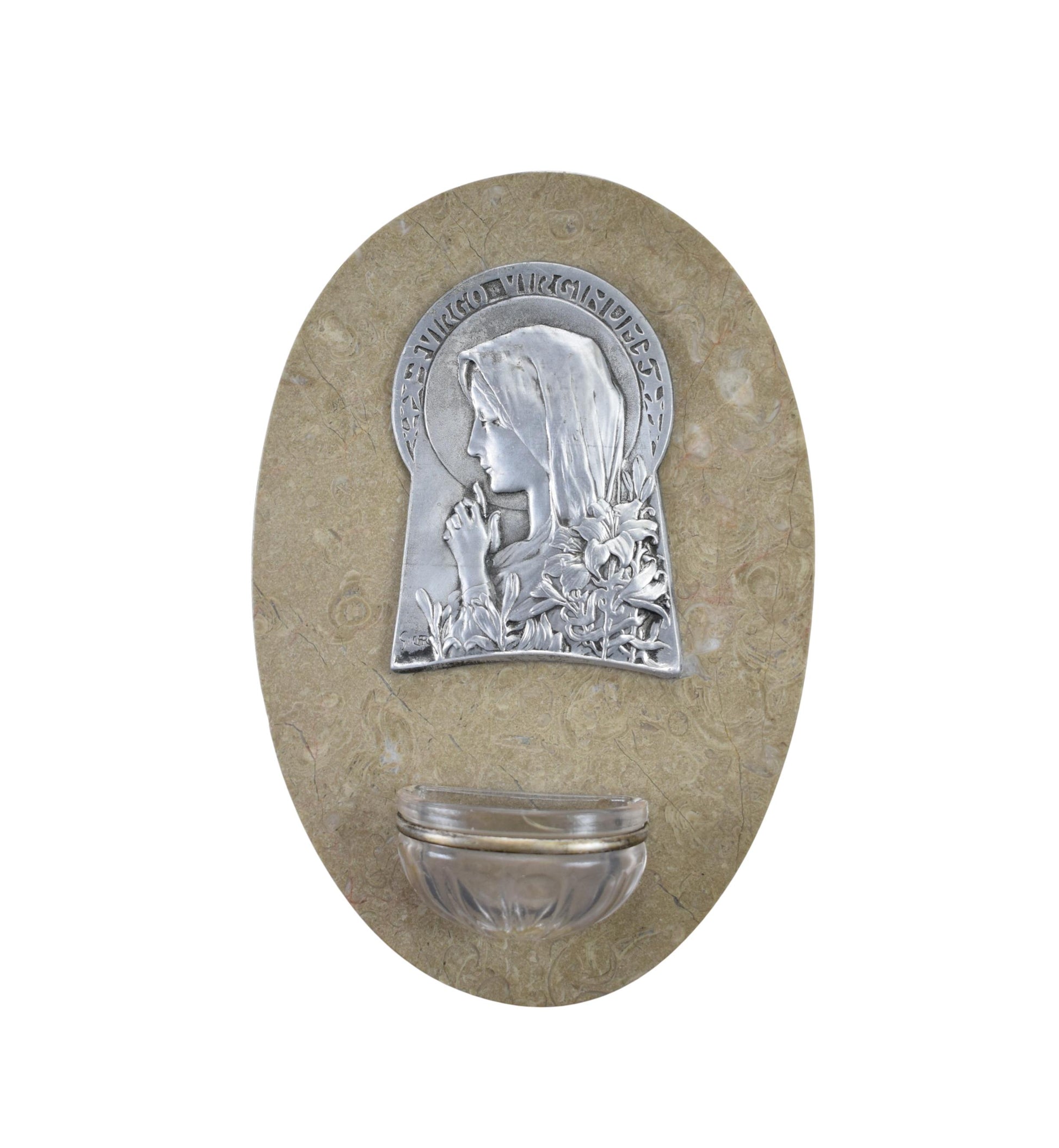 Art Nouveau Holy Water Font - Charmantiques
