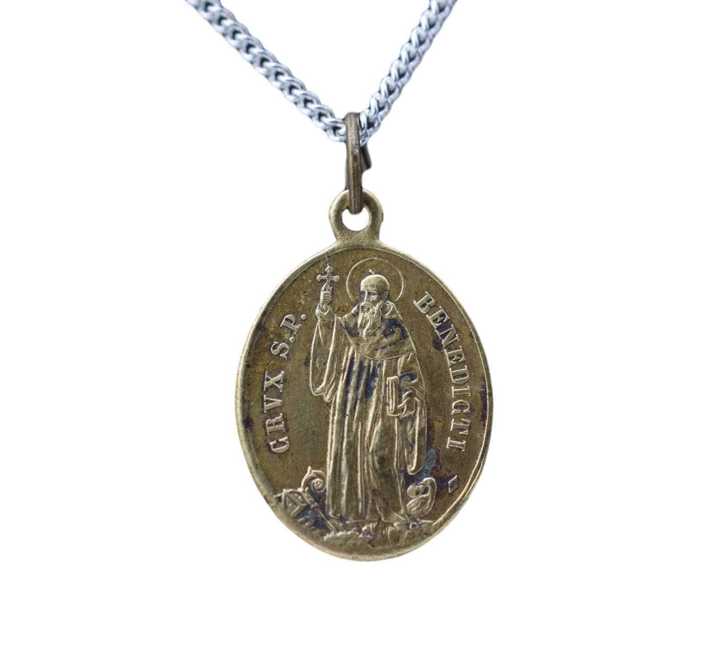 Saint Benedict Exorcist Medal Exorcism Brass Pendant