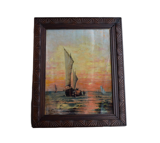 Antique Seascape - Charmantiques