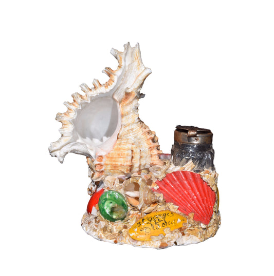 French Vintage Seashell Inkwell - Charmantiques
