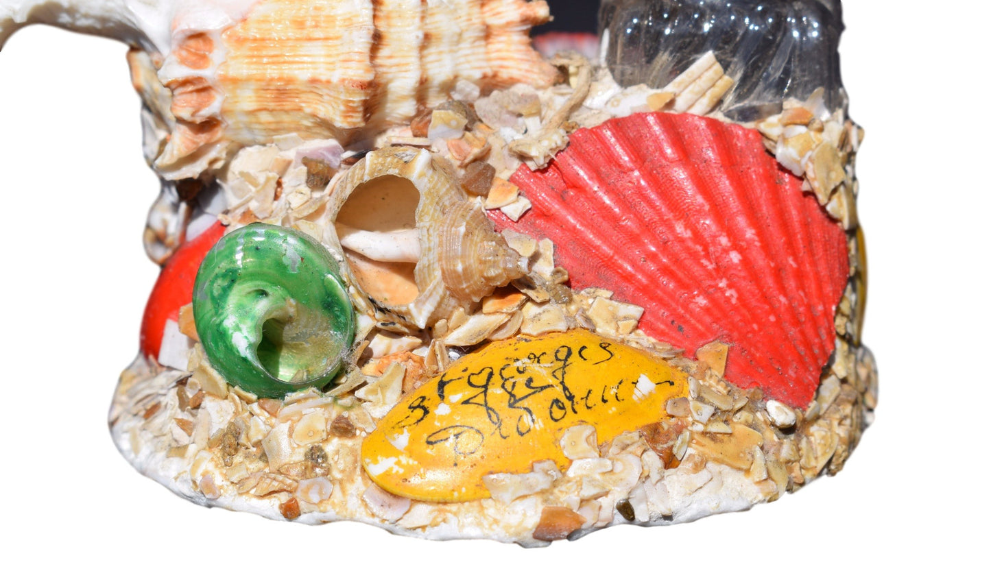 French Vintage Seashell Inkwell - Charmantiques