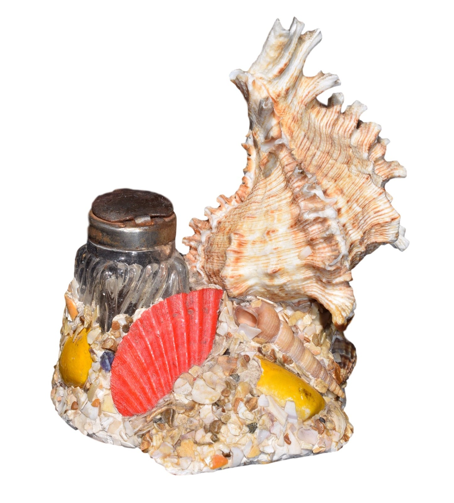 French Vintage Seashell Inkwell - Charmantiques