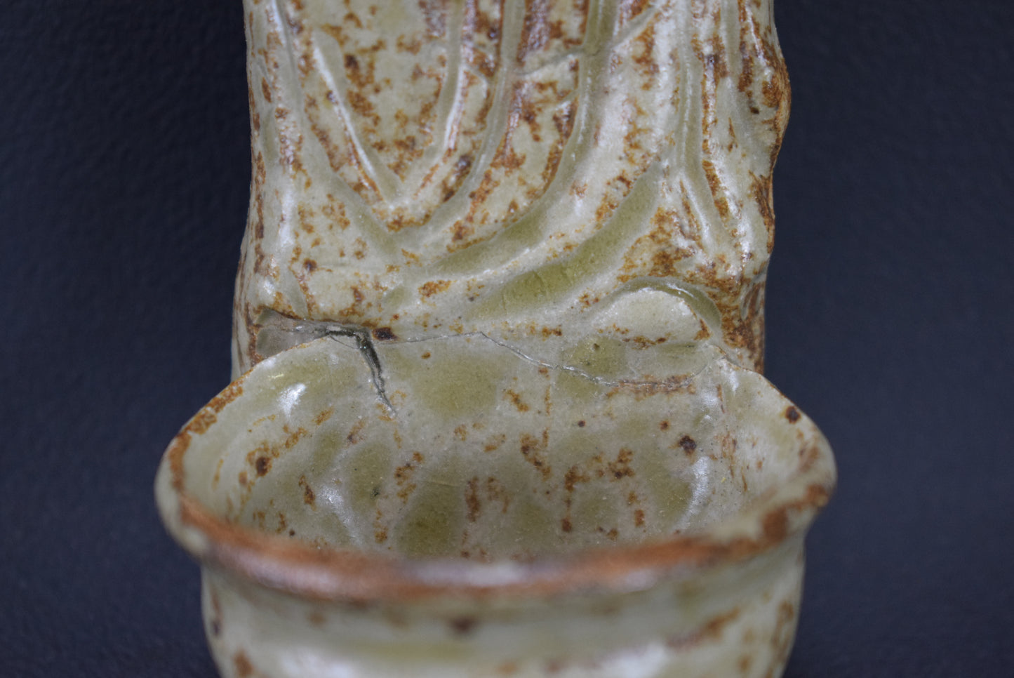 Pottery Holy Water Font - Charmantiques